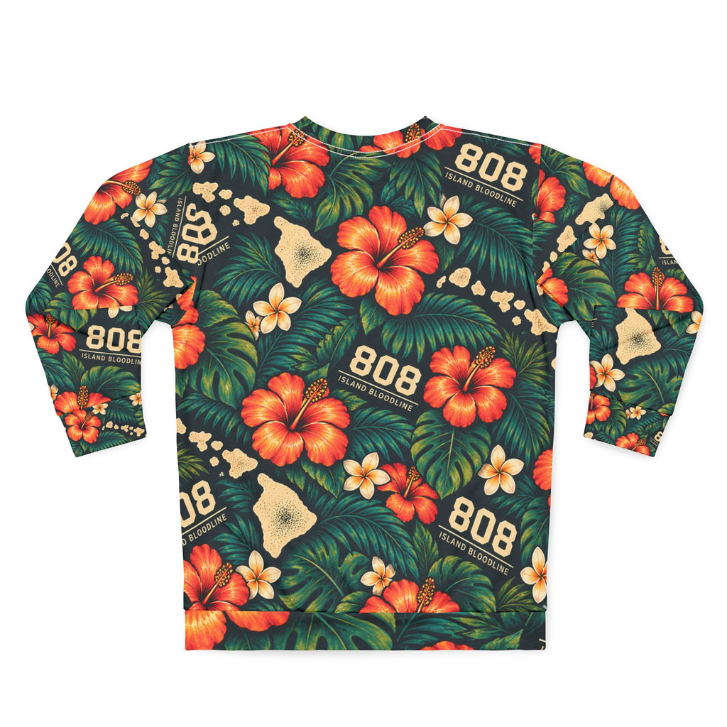 Hawaiian Floral Sweatshirt — 808 Islands All-Over Print