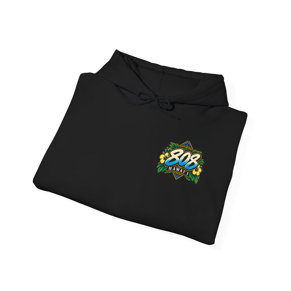 Hawaii 808 Graphic Hoodie — Tropical Surf Palm Island Pullover