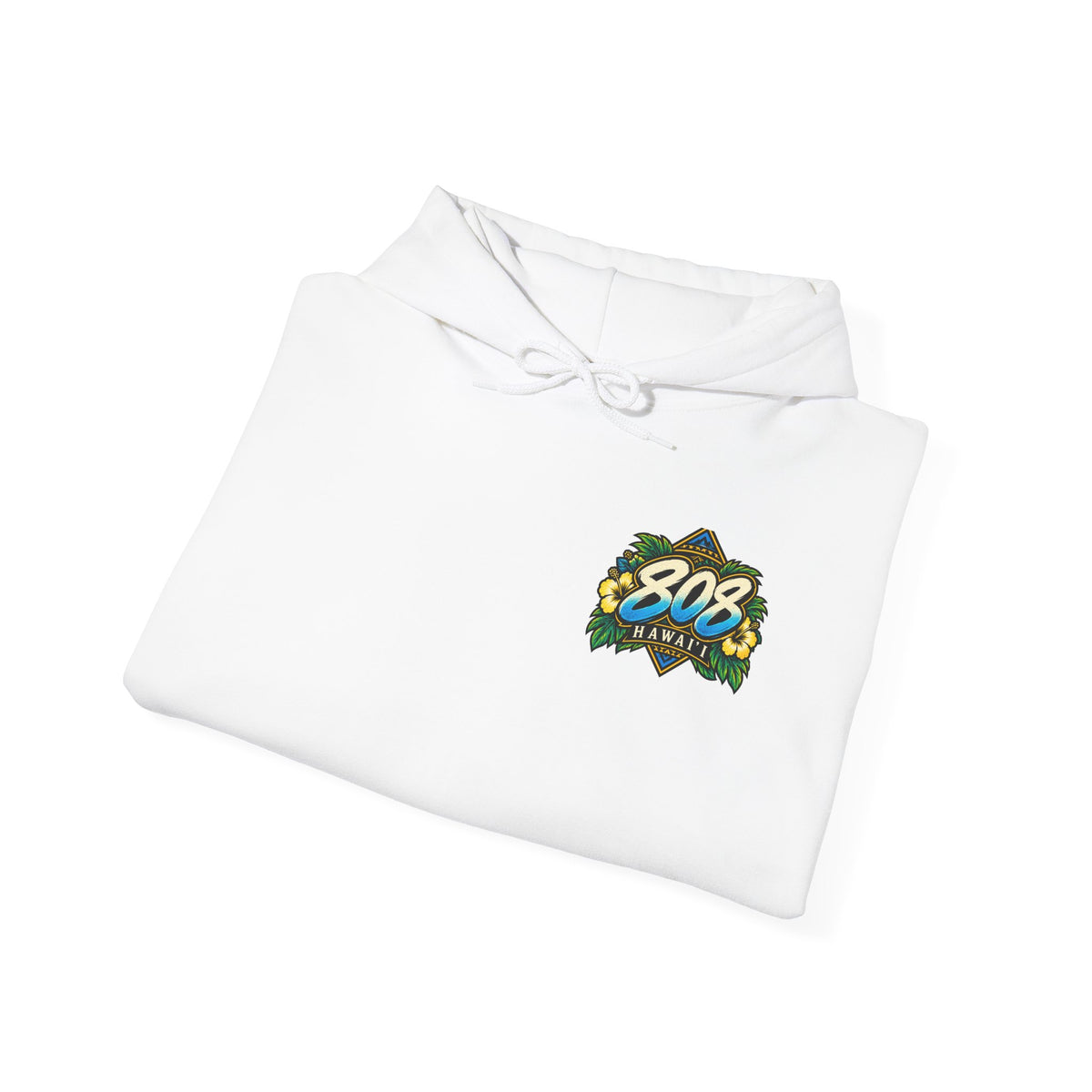 Hawaii 808 Graphic Hoodie — Tropical Surf Palm Island Pullover