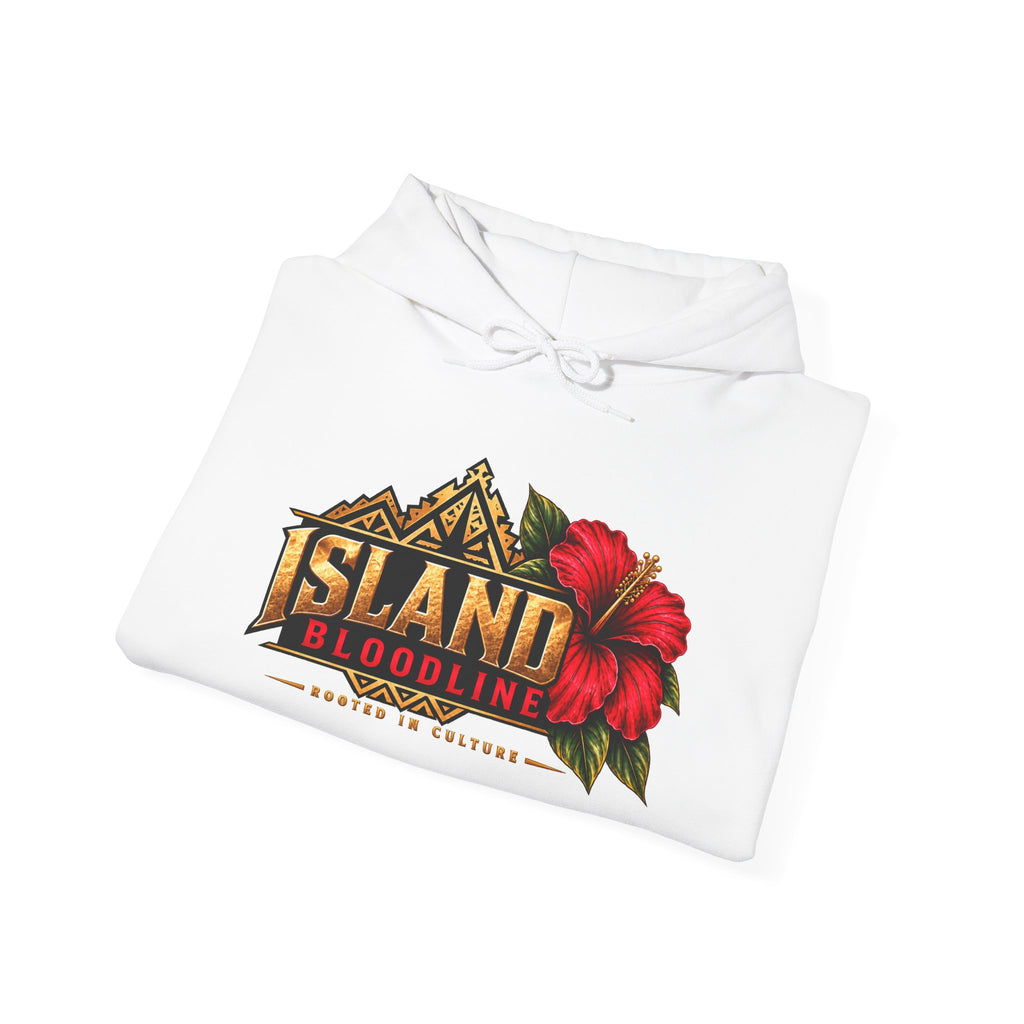 Island Bloodline Hoodie — Tropical Hibiscus Graphic Pullover