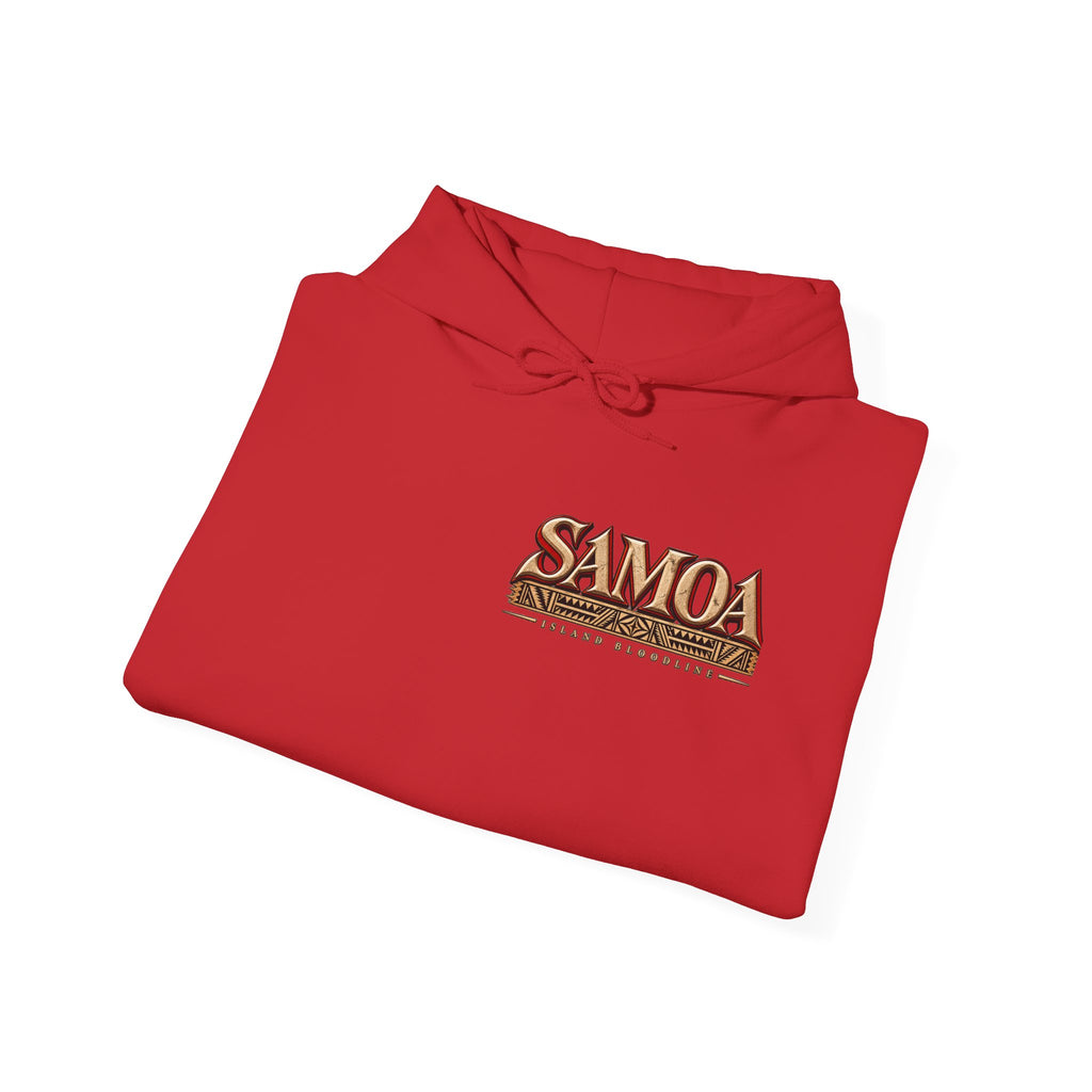 Samoa Tribal Print Hoodie — Polynesian Island Graphic Sweatshirt