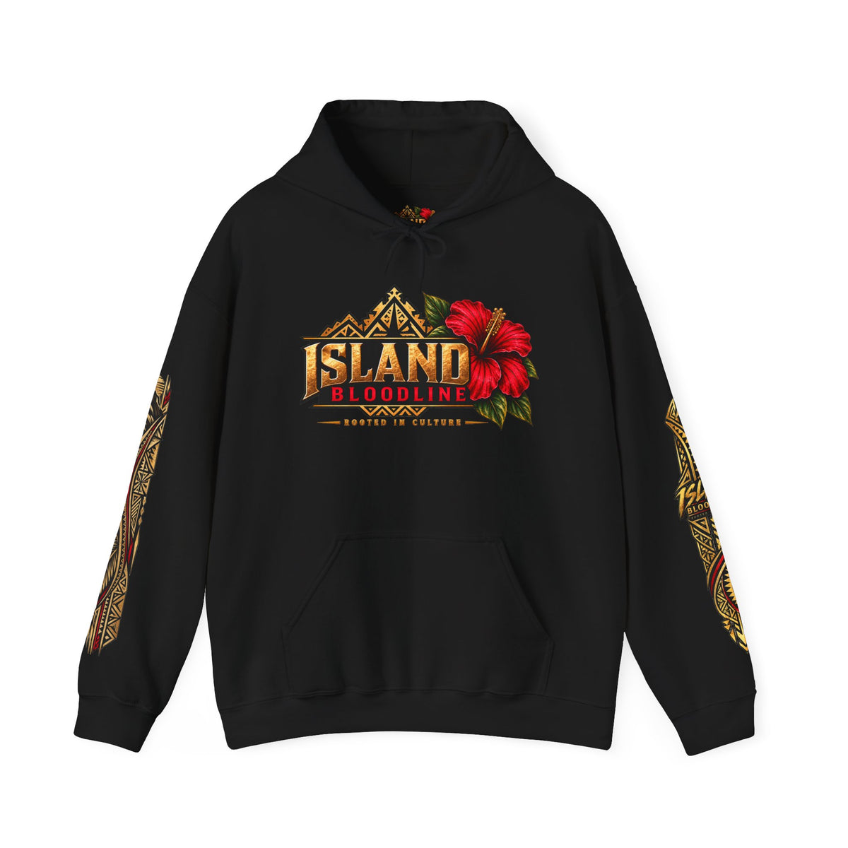 Island Bloodline Hoodie — Tropical Hibiscus Graphic Pullover