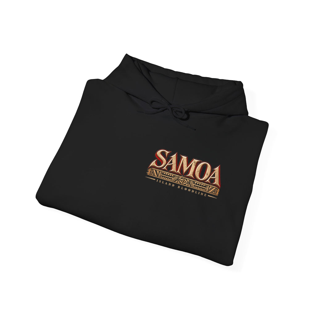 Samoa Tribal Print Hoodie — Polynesian Island Graphic Sweatshirt