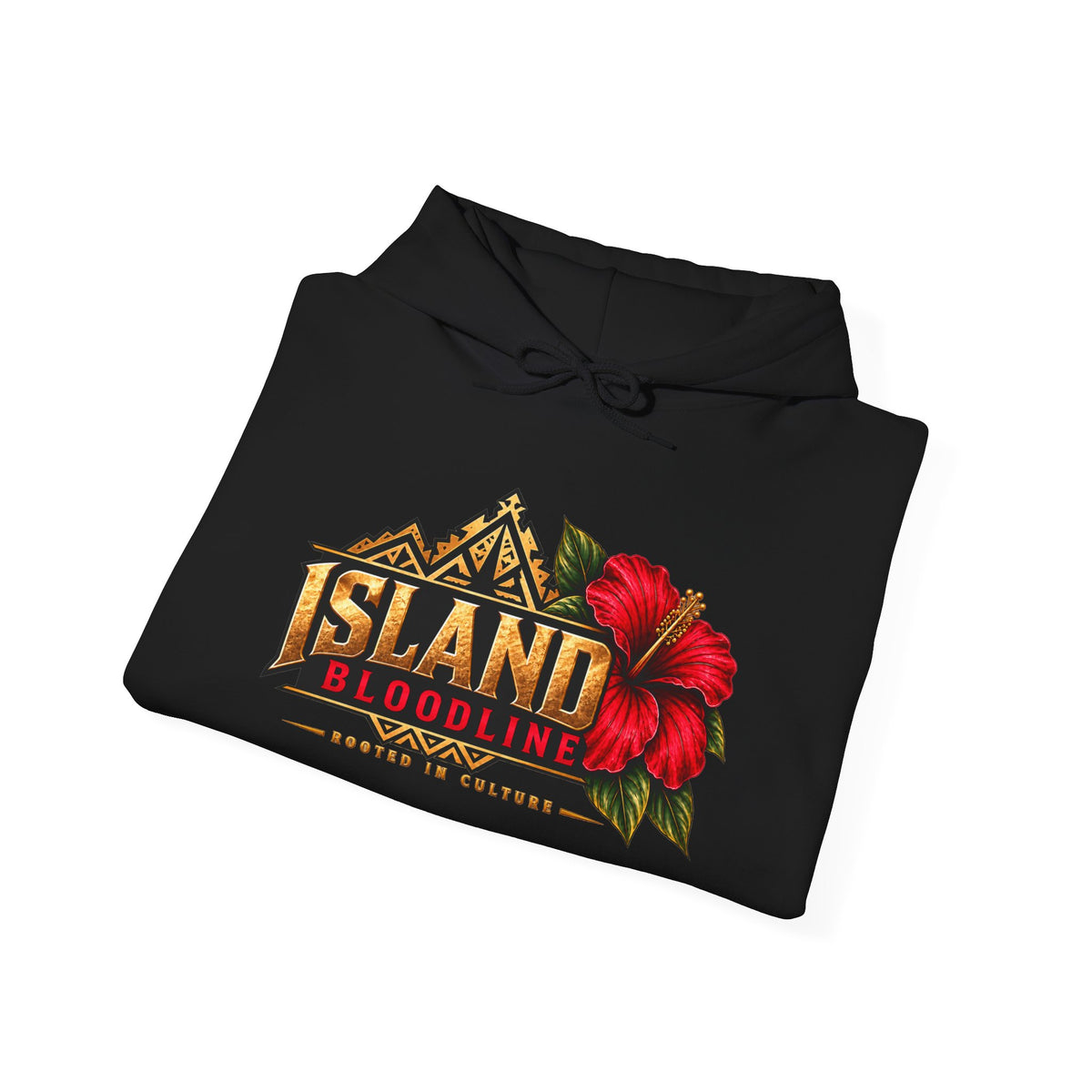 Island Bloodline Hoodie — Tropical Hibiscus Graphic Pullover