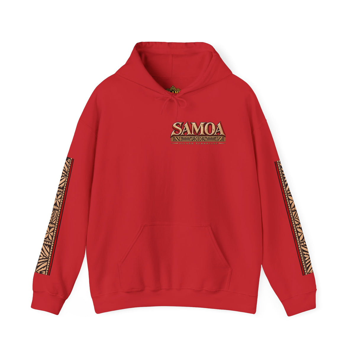 Samoa Tribal Print Hoodie — Polynesian Island Graphic Sweatshirt
