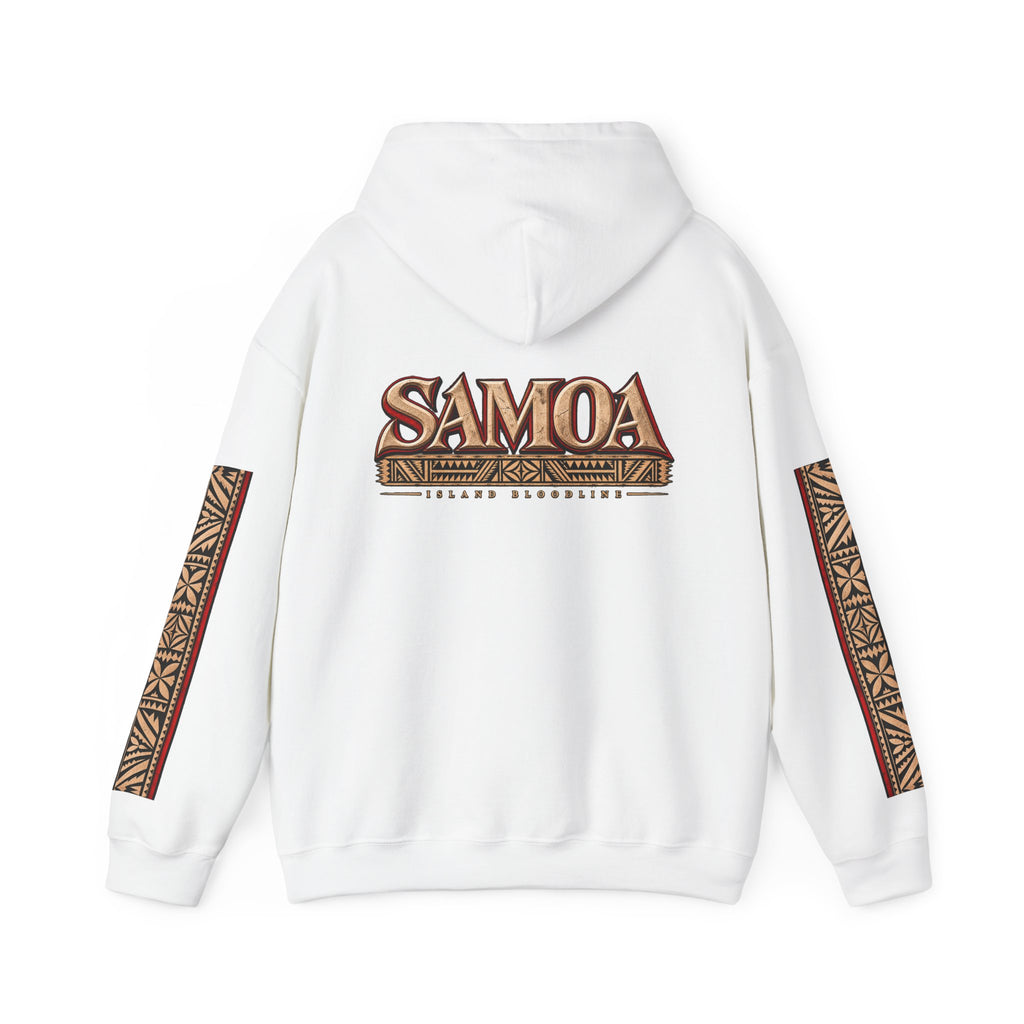 Samoa Tribal Print Hoodie — Polynesian Island Graphic Sweatshirt