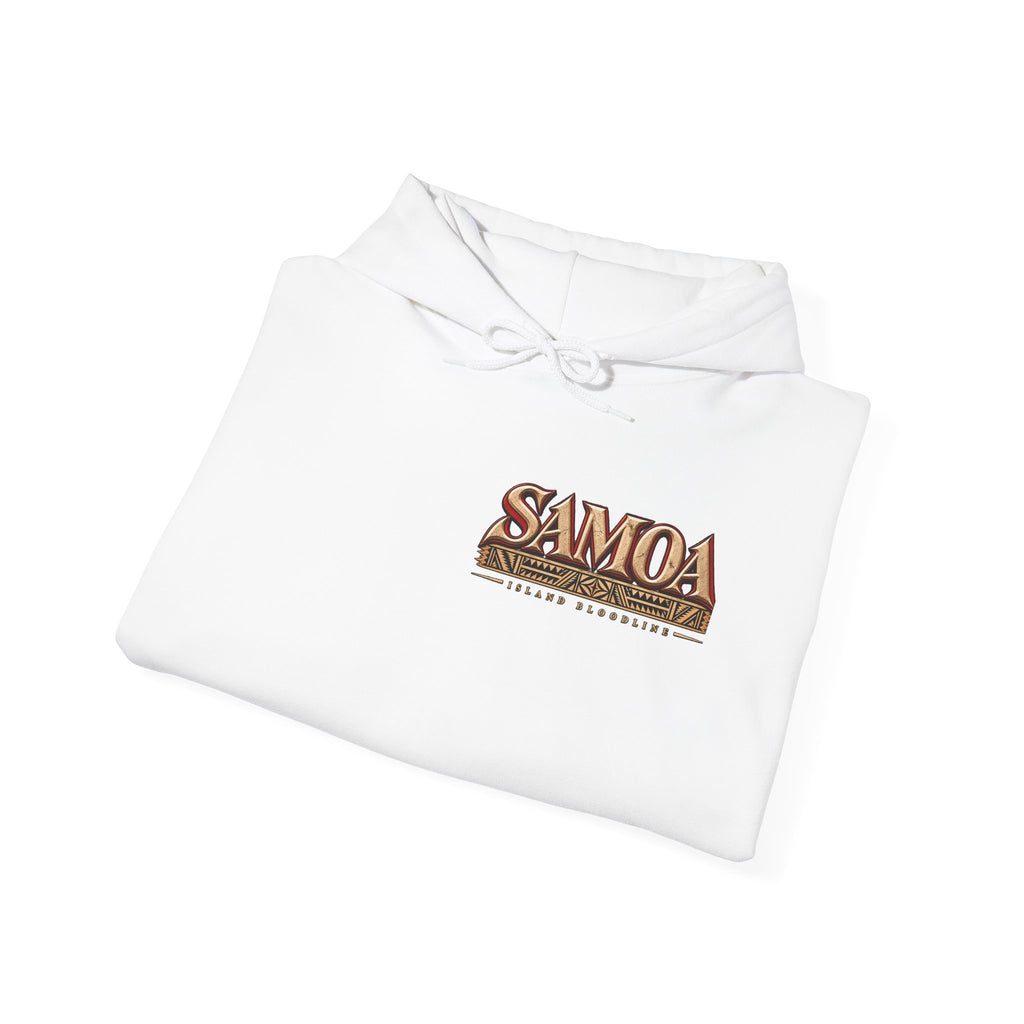 Samoa Tribal Print Hoodie — Polynesian Island Graphic Sweatshirt